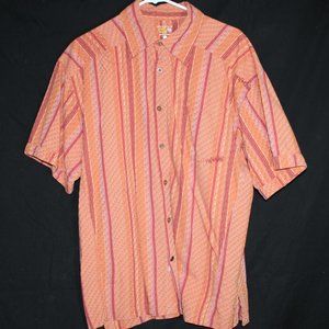 Mountain Hardwear Orange Button Up Shirt - XL